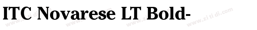 ITC Novarese LT Bold字体转换